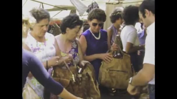 Fano Italy July 1975 Kembali Masa Lalu Tahun 1970 Dan — Stok Video