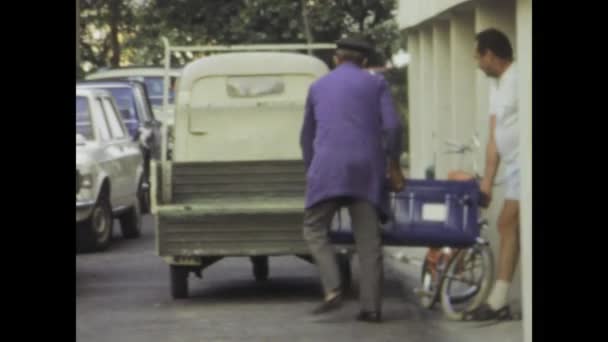 Fano Ιταλία Ιούλιος 1975 Κάντε Ένα Βήμα Πίσω Στο Χρόνο — Αρχείο Βίντεο