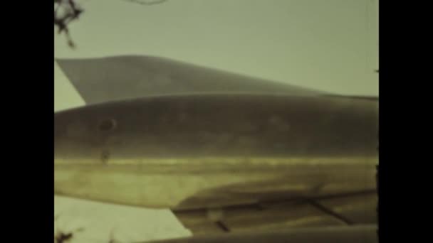Гіллєрод Данія 1965 Дослідження Складних Деталей Вінтажного Крила 1960 Років — стокове відео