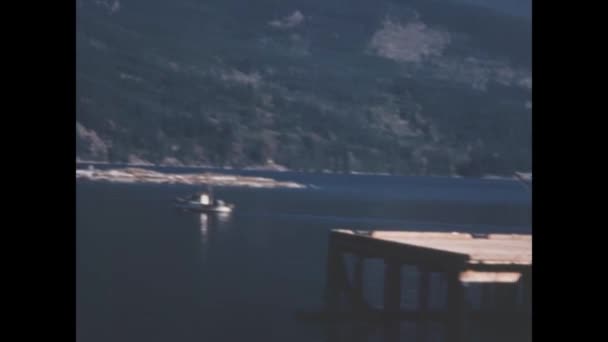 밴쿠버 캐나다 1957 1950 아름다운 향수를 불러일으키는 분위기를 탐험하라 — 비디오
