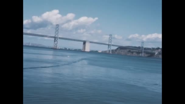 米国サンフランシスコ1957年5月 この歴史的なビデオクリップで1950年代のサンフランシスコ湾の魅惑的な美しさに浸る — ストック動画
