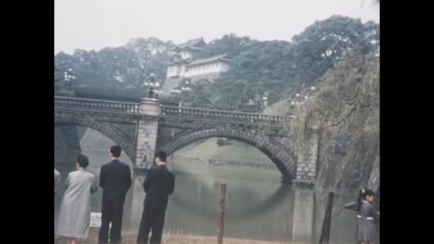 London Egyesült Királyság Május 1957 Merüljön Tokiói Császári Palota Nagyszerűségében — Stock videók