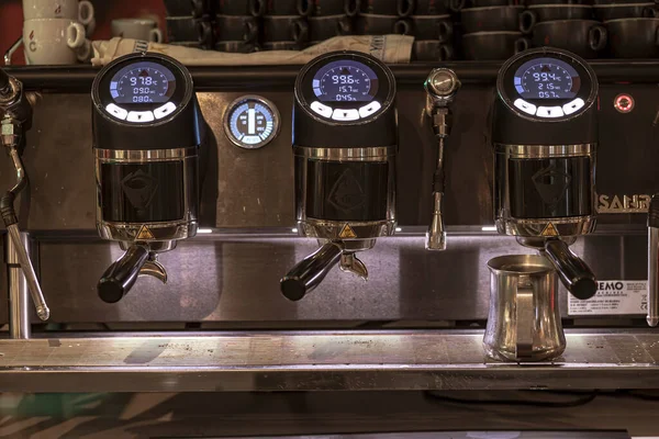 Masi Italia Junio 2023 Imagen Una Cafetera Espresso Profesional Bar — Foto de Stock