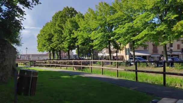Fratta Polesine Deki Güzel Bir Halk Parkı Huzurlu Bir Kaçış — Stok video