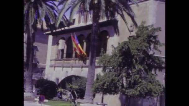 Maiorca Španělsko Červen 1984 Historické Záběry Let Představující Okouzlující Ulice — Stock video