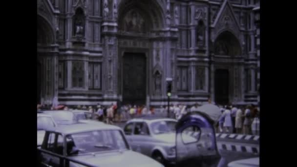 Florens Italien Maj 1972 Historisk Video Fånga Den Fantastiska Florens — Stockvideo