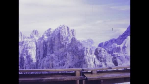 Dolomites Itália Junho 1969 Recue Tempo Fique Hipnotizado Pela Perspectiva — Vídeo de Stock