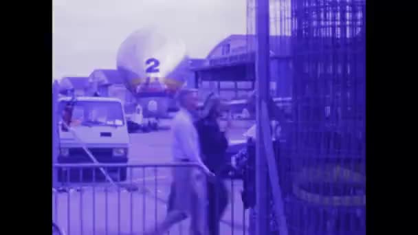Paris França Maio 1978 Filmagem Vintage Avião Carga Maciça Taxiando — Vídeo de Stock