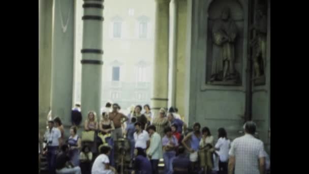 Firenze Maggio 1977 Storico Filmato Che Mostra Vedute Panoramiche Firenze — Video Stock