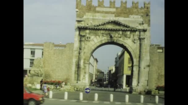 San Marino Italy May 1977 Archival Footage Showing Lively Streets — Stock Video