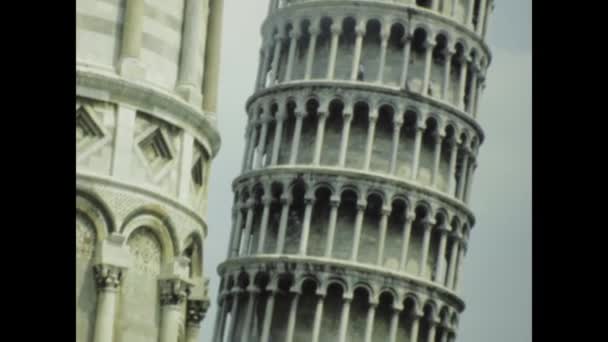 Πίζα Ιταλία Μαΐου 1977 Μια Ιστορική Ματιά Στη Γραφική Θέα — Αρχείο Βίντεο