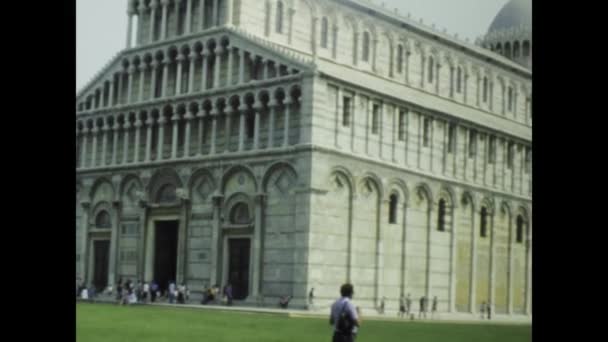 Pisa Italia Maggio 1977 Uno Sguardo Storico Sulle Vedute Panoramiche — Video Stock