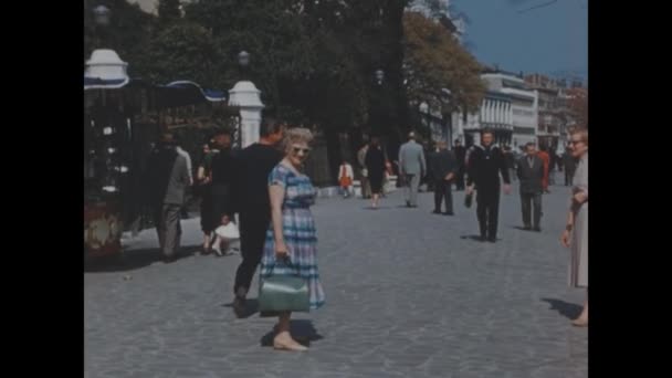 Venecia Italia Mayo 1949 Imágenes Vintage Turistas Disfrutando Del Paseo — Vídeos de Stock