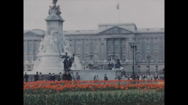 Londra Birleşik Krallık Mayıs 1949 Tarihi 1949 Görüntüleri Buckingham Sarayı — Stok video