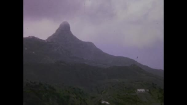 Tenerife Spagna Gennaio 1969 Riprese Epoca Vasto Panorama Naturale Tenerife — Video Stock