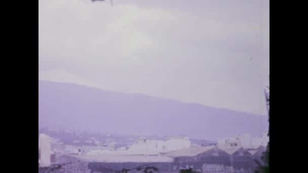 Тенерифе Испания Январь 1969 Винтажные Кадры Потрясающего Природного Ландшафта Тенерифе — стоковое видео