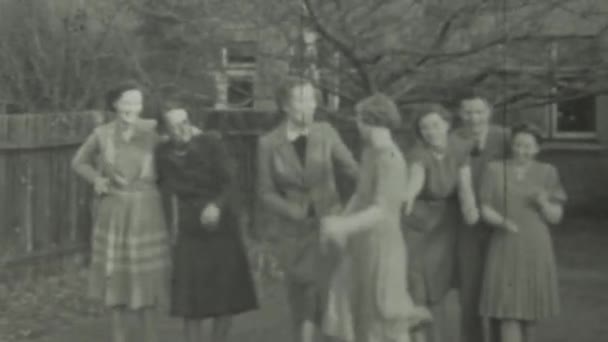 Londra Birleşik Krallık 1941 1940 Larda Tipik Bir Ngiliz Ailesinin — Stok video