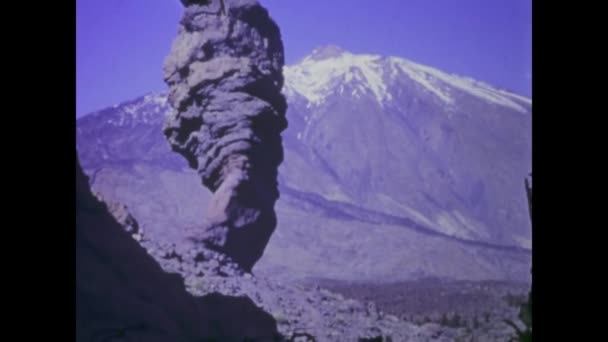 Tenerife Spagna Gennaio 1969 Riprese Epoca Uno Splendido Paesaggio Naturale — Video Stock