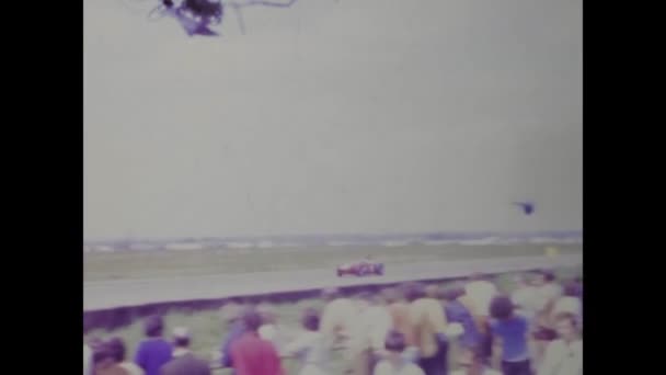 Londra Birleşik Krallık 1970 Yüksek Hızlı Formula Yarışının 1970 Lerin — Stok video