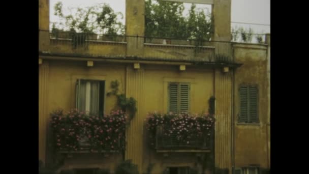 Rome Italie Mai 1966 Images Détaillées Bâtiments Historiques Rome Dans — Video