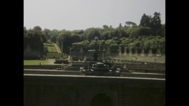 Florence Italië Mei 1966 Vintage Beelden Van Levendige Festiviteiten Toeristen — Stockvideo