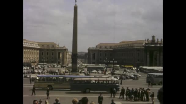 意大利可能是1966年 拍摄1960年代梵蒂冈全景的复古镜头 — 图库视频影像