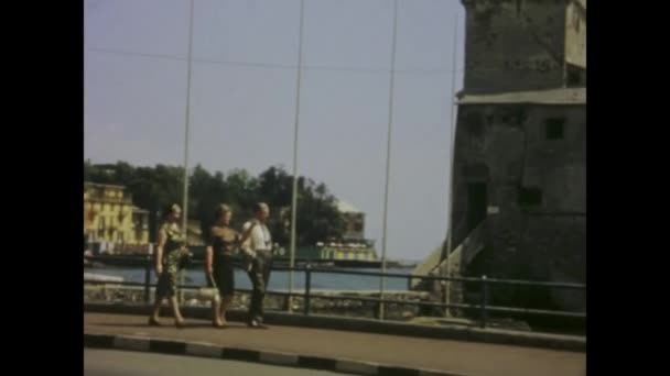 イタリアは1966年かもしれない 1960年代の古代の桟橋のこの魅惑的な映像で時間を遡る — ストック動画
