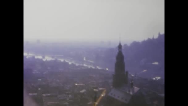 Bruxelles Belgio Maggio 1966 Esplora Affascinante Città Alpina Degli Anni — Video Stock