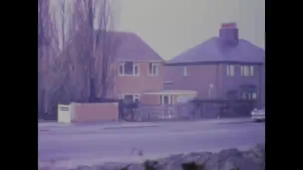 Londyn Wielka Brytania Marsz 1966 Cofnij Się Czasie Osobliwej Malowniczej — Wideo stockowe