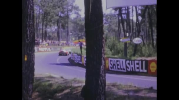 London United Kingdom 1966 Relive Excitement Thrilling 1960S Car Race — Stock Video