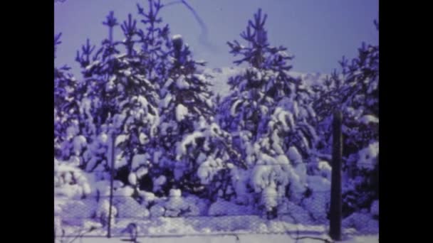 Londres Reino Unido Enero 1966 Explora Impresionantes Panoramas Nevados Este — Vídeos de Stock