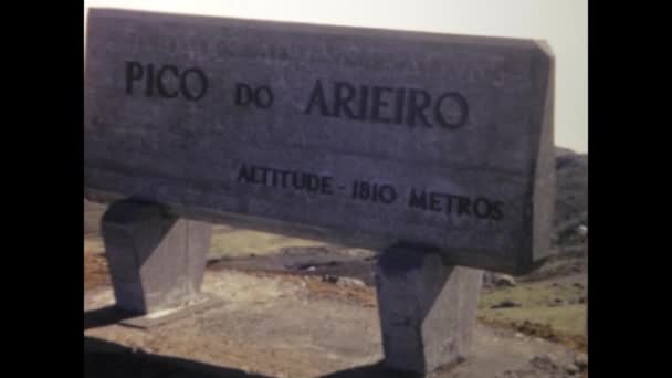 마데이라 포르투갈 1966년 1960년대에 마데이라의 아름다운 풍경을 포착하는 — 비디오