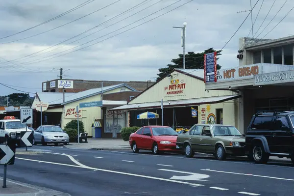 Melbourne Australien Dezember 1999 Ikonische Momentaufnahme Des Stadtbildes Melbournes Den — Stockfoto