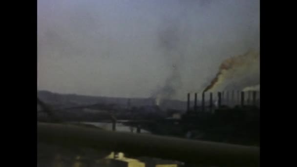 Pittsburgh Stany Zjednoczone Mogą 1950 Materiał Historyczny Przedstawiający Fabryki Przemysłowe — Wideo stockowe