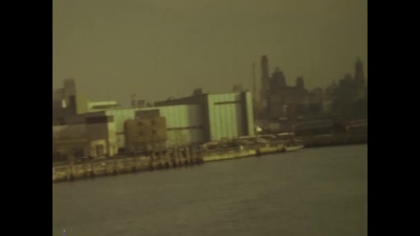 New York Amerika Birleşik Devletleri 1969 1960 Lardan Görüntüler New — Stok video