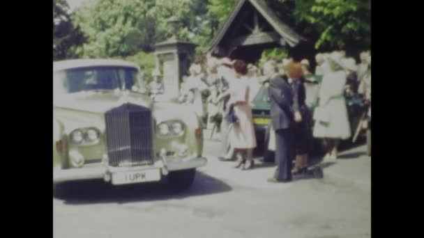 Londra Birleşik Krallık 1969 1960 Lardan Kalma Tarihi Görüntüler Varlıklı — Stok video