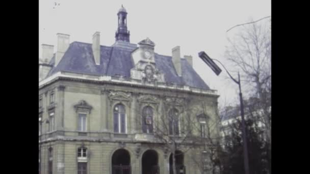 프랑스 1978년 1970년대 파리에서 생활의 본질을 포착한 역사적인 — 비디오