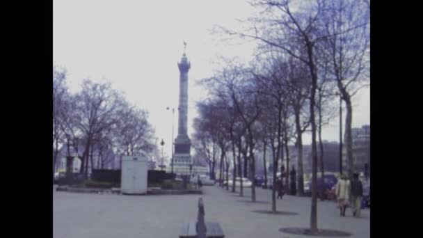 Párizs Franciaország 1978 Május Történelmi Felvételek Évek Párizsi Hétköznapjainak Lényegéről — Stock videók