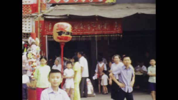 Bankok Thailand Mai 1975 Historische Aufnahmen Eines Traditionellen Thailändischen Festes — Stockvideo