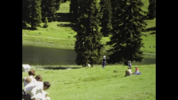 法国科洛比耶山脉 在20世纪70年代捕捉法国阿尔卑斯山迷人的风景 展示令人叹为观止的自然景观 — 图库视频影像