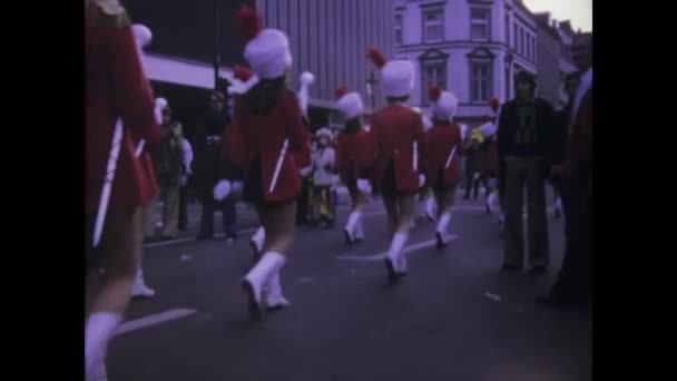 Hernes Germania Mai 1974 Imagini Epocă Ale Paradei Carnaval Tematică — Videoclip de stoc