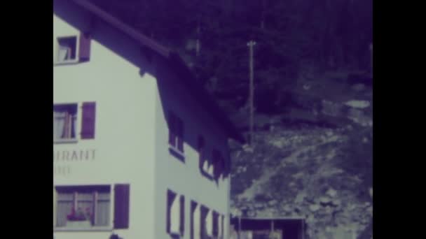 Lucerne Swiss Juni 1970 Rekaman Klasik Menampilkan Pemandangan Pemandangan Pemandangan — Stok Video