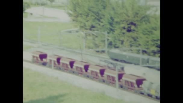 Lucerna Suíça Junho 1970 Filmagem Vintage Capturando Cenas Turnê Miniatura — Vídeo de Stock