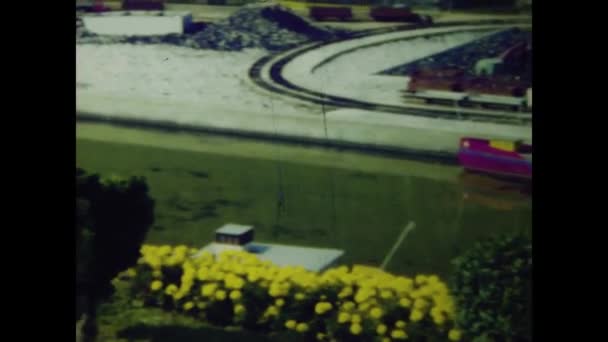 Lucerne Switzerland June 1970 Vintage Footage Capturing Swiss Miniature Tour — Stock Video