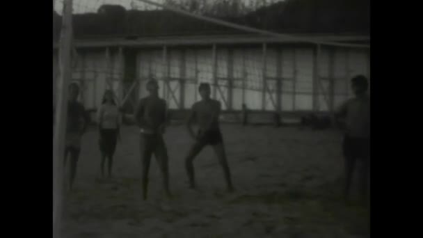 Lavinio Talya Aralık 1968 1960 Ların Klasik Görüntüleri Insanların Siyah — Stok video