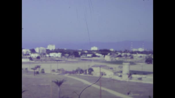 1972年6月のモナコ公国 1970年代のフランスのリビエラの海岸線の素晴らしい風景を示す映像 — ストック動画