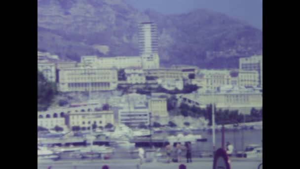 Monaco Principauté Monaco Juin 1972 Vidéo Des Années 1970 Montrant — Video