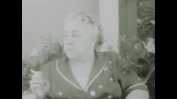 Rome Italië Juni 1958 Nostalgisch Zwart Wit Beeldmateriaal Uit Jaren — Stockvideo