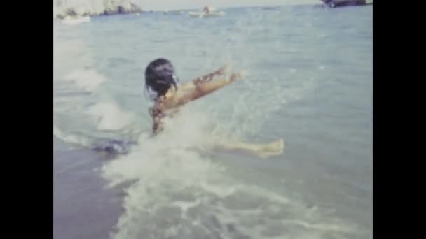 Conca Dei Marini Ιταλία Μάιος 1968 Vintage Πλάνα Από Τις — Αρχείο Βίντεο