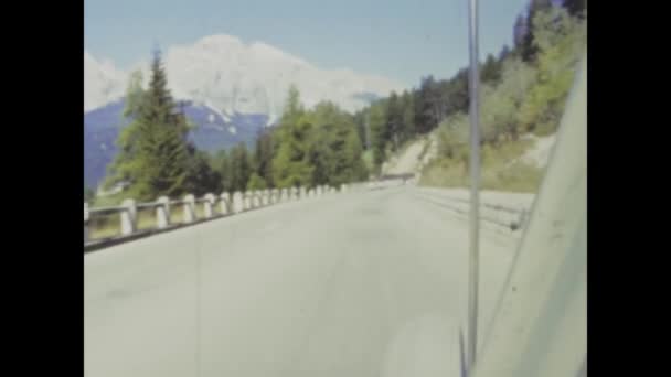 Lavaredo Italia Maggio 1968 Riprese Epoca Che Mostrano Panoramiche Alpi — Video Stock
